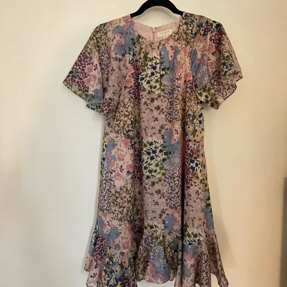 Ted Baker Pink Floral Print Dress